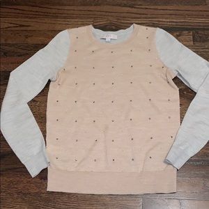 Loft sweater, XS, with pearl/stone embellishments